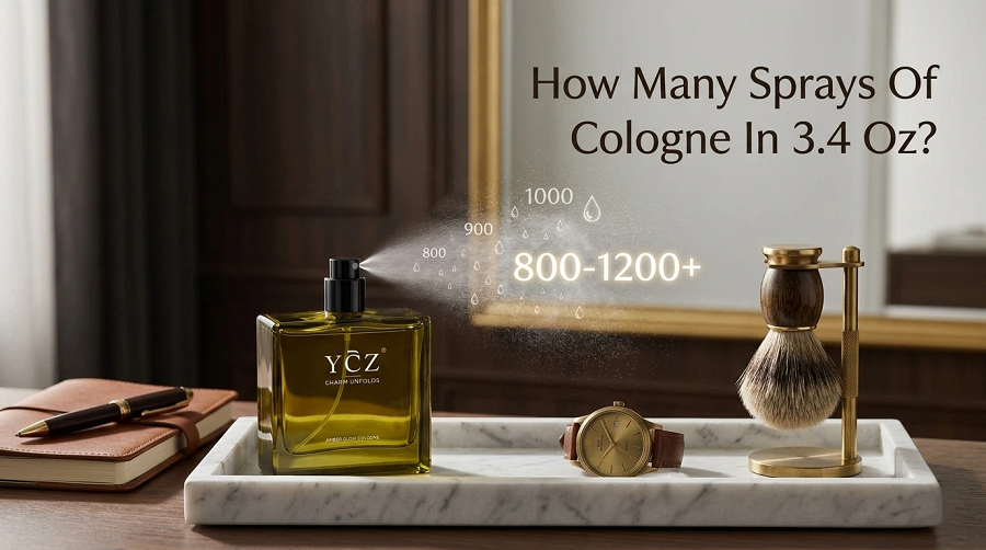 How Many Sprays of Cologne in 3.4 oz?
