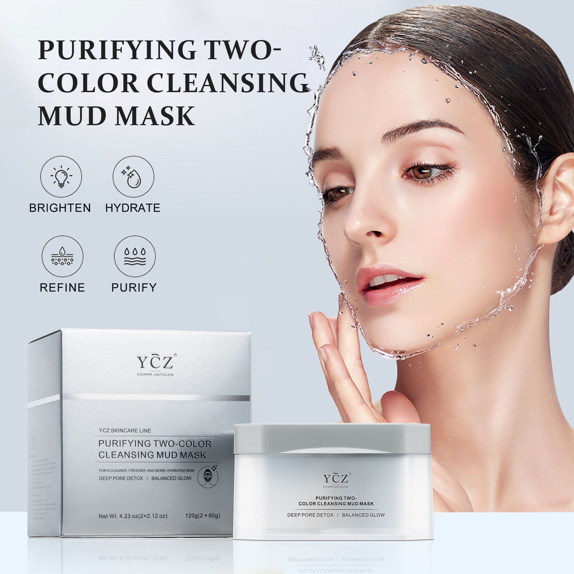 YCZ Purifying Two-Color Cleansing Mud Mask