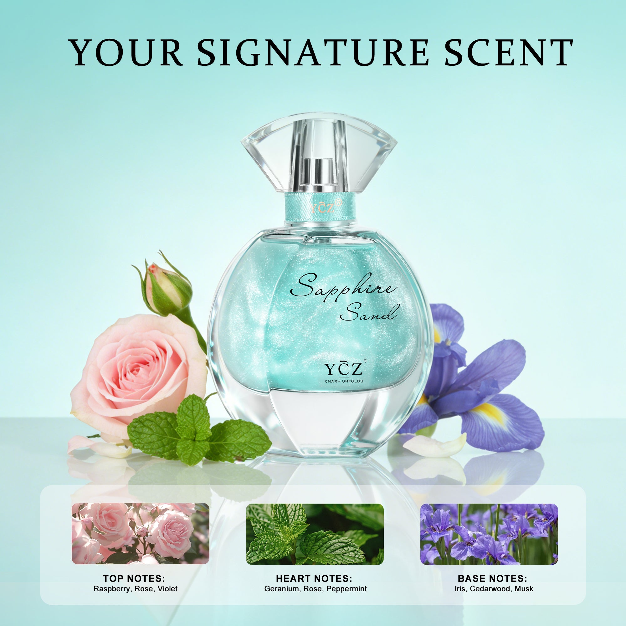 YCZ Sapphire Sand – Delicate, Long-Lasting Perfume
